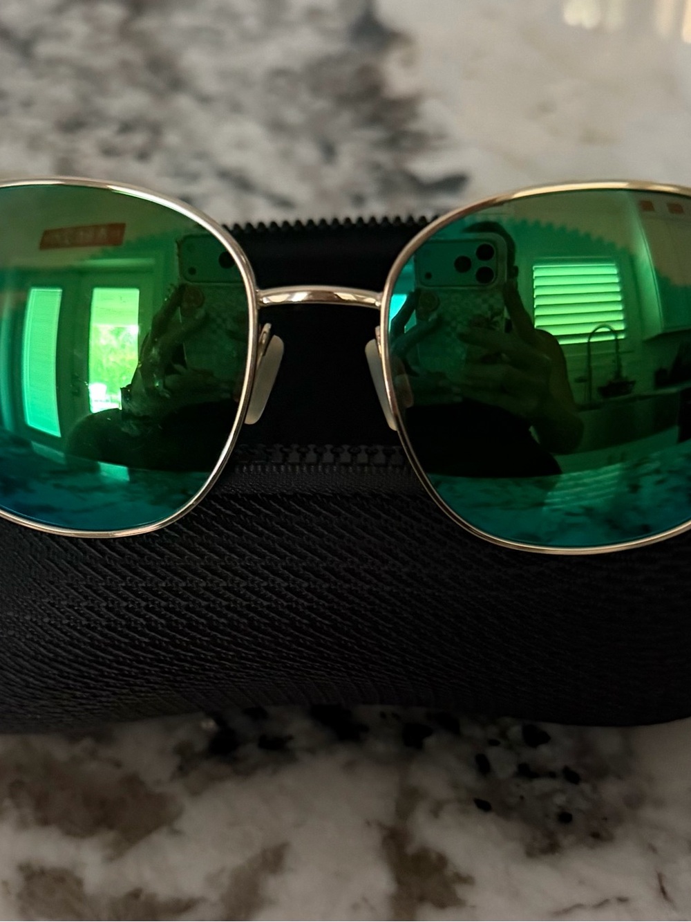 Costa Women's Sunglasses with Green Mirror Lenses
